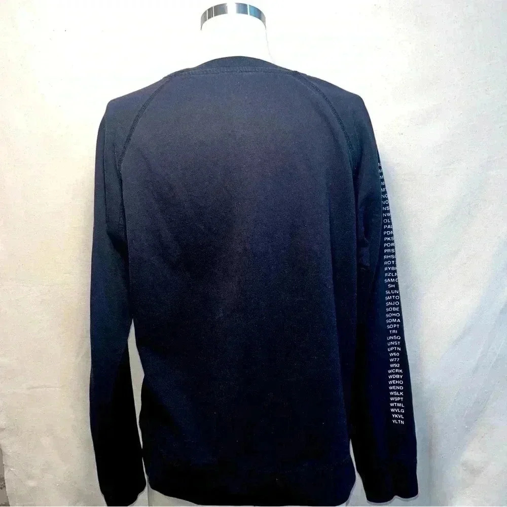 Soul Cycle | Raglan “Cities” Sweatshirt - Black / Sz S - Picture 3 of 8